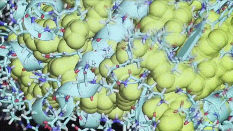 Folding@Home to Fight COVID with Crelate - Image of protein structure modeling