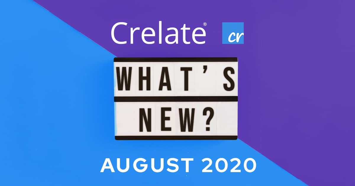 Crelate's August 2020 feature release including resume toolbox and premium resume parsing for candidate resumes