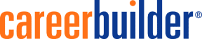 Careerbuilder logo with orange background and recruiting integrations.