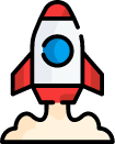 rocket An innovative icon representing talent recruitment software.