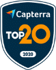 Crelate awarded Capterra top 20 2020 badge.