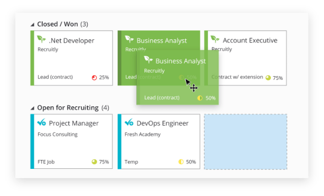 A screenshot of the Azure cloud developer dashboard used for corporate recruiting software.