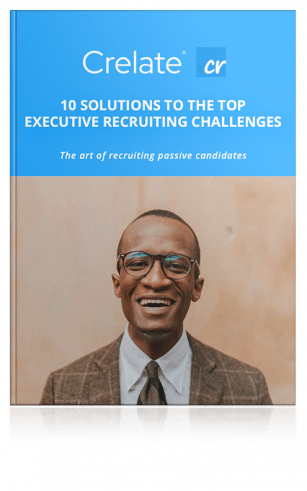 A book titled "10 Solutions To The Top Executive Recruiting Changes"