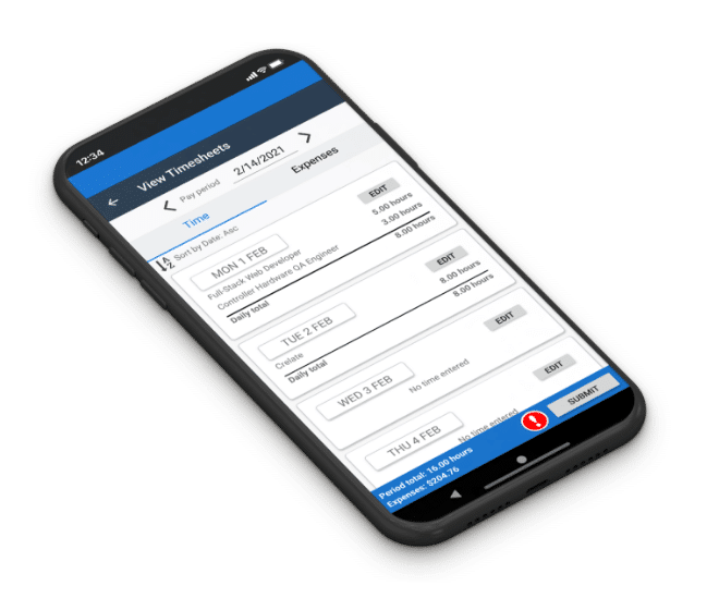 mobile app, invoice