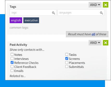 A screenshot of the past activity page in WordPress, highlighting applicant tracking functionality.