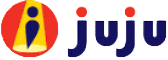 The Juju logo integrated into a black background.