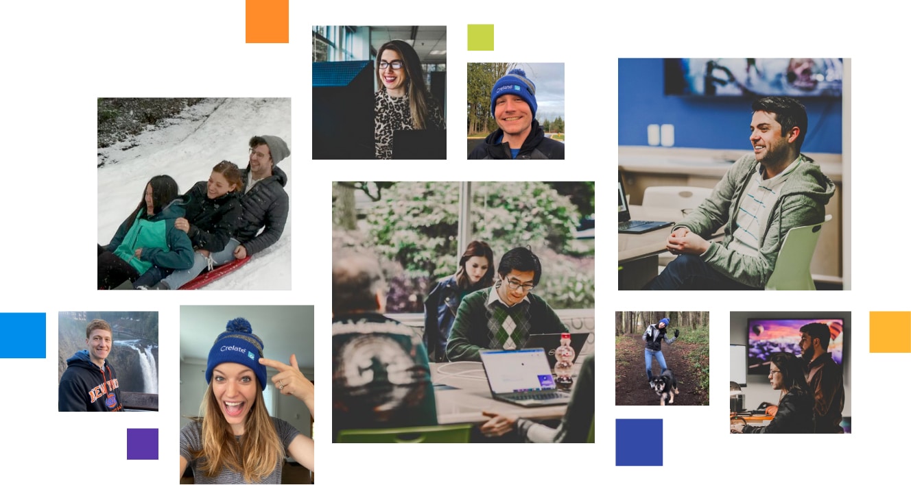 A collage of photos ABOUT people wearing beanie hats.