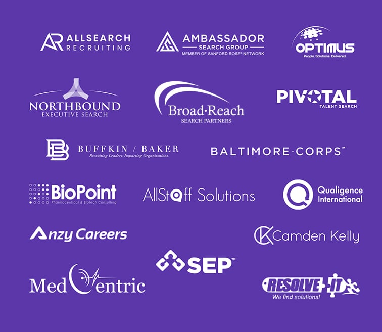 logos, purple