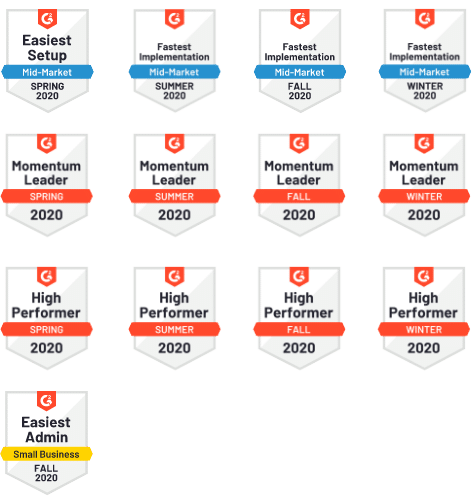 A list of Crelate Press awards for high performance.