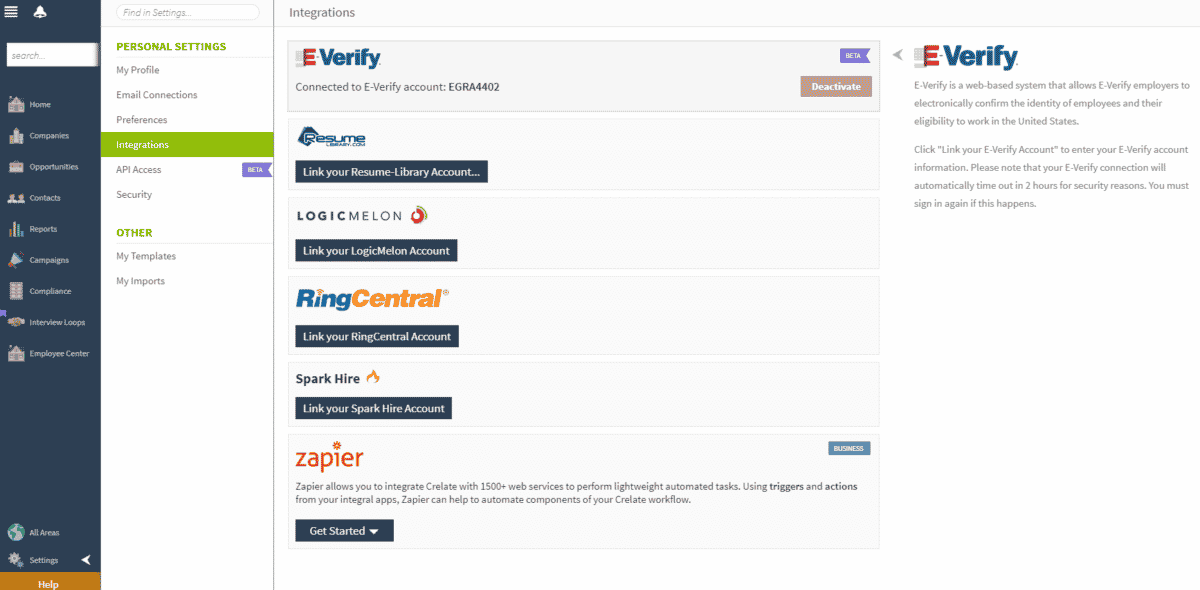 Evalidate Now Live: e-Verify in Crelate Hire Platform | Crelate