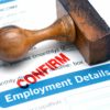 Employment Verification Stamp of Confirmation