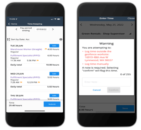 geofencing timesheet geofencing on timesheet