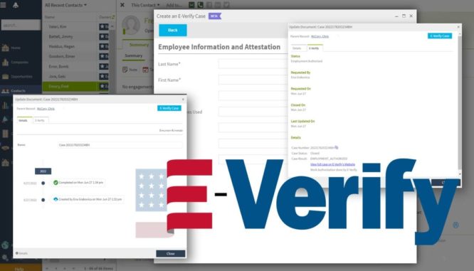 E-Verify integration in use