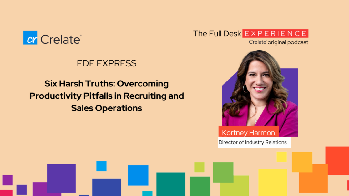 In this episode of The Full Desk Experience, Kortney Harmon talks about how technology should not be seen as a silver bullet solution for all problems in the staffing and recruiting industry; addressing the root causes of issues is crucial.