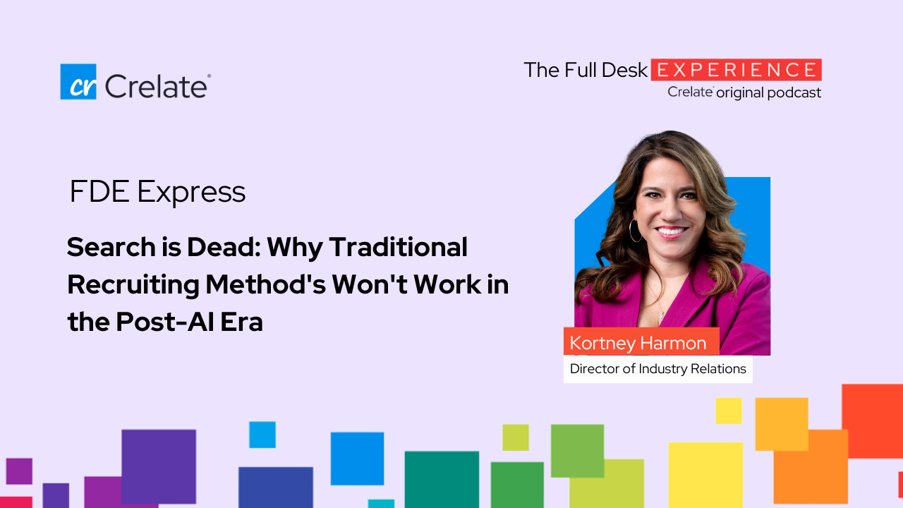 In this episode of The Full Desk Experience, Kortney Harmon talks about how technology should not be seen as a silver bullet solution for all problems in the staffing and recruiting industry; addressing the root causes of issues is crucial.