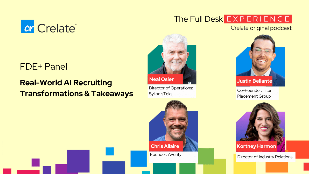 In this episode of The Full Desk Experience, Kortney Harmon talks about how technology should not be seen as a silver bullet solution for all problems in the staffing and recruiting industry; addressing the root causes of issues is crucial.