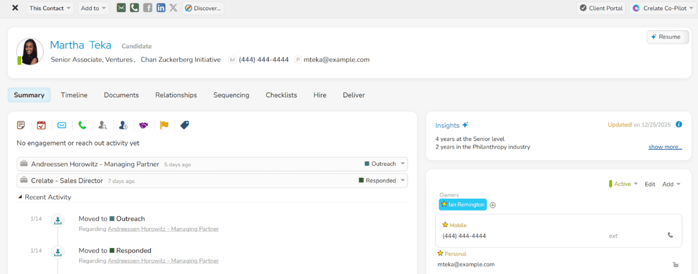 6 Modernized Contact Record Product Roadmap