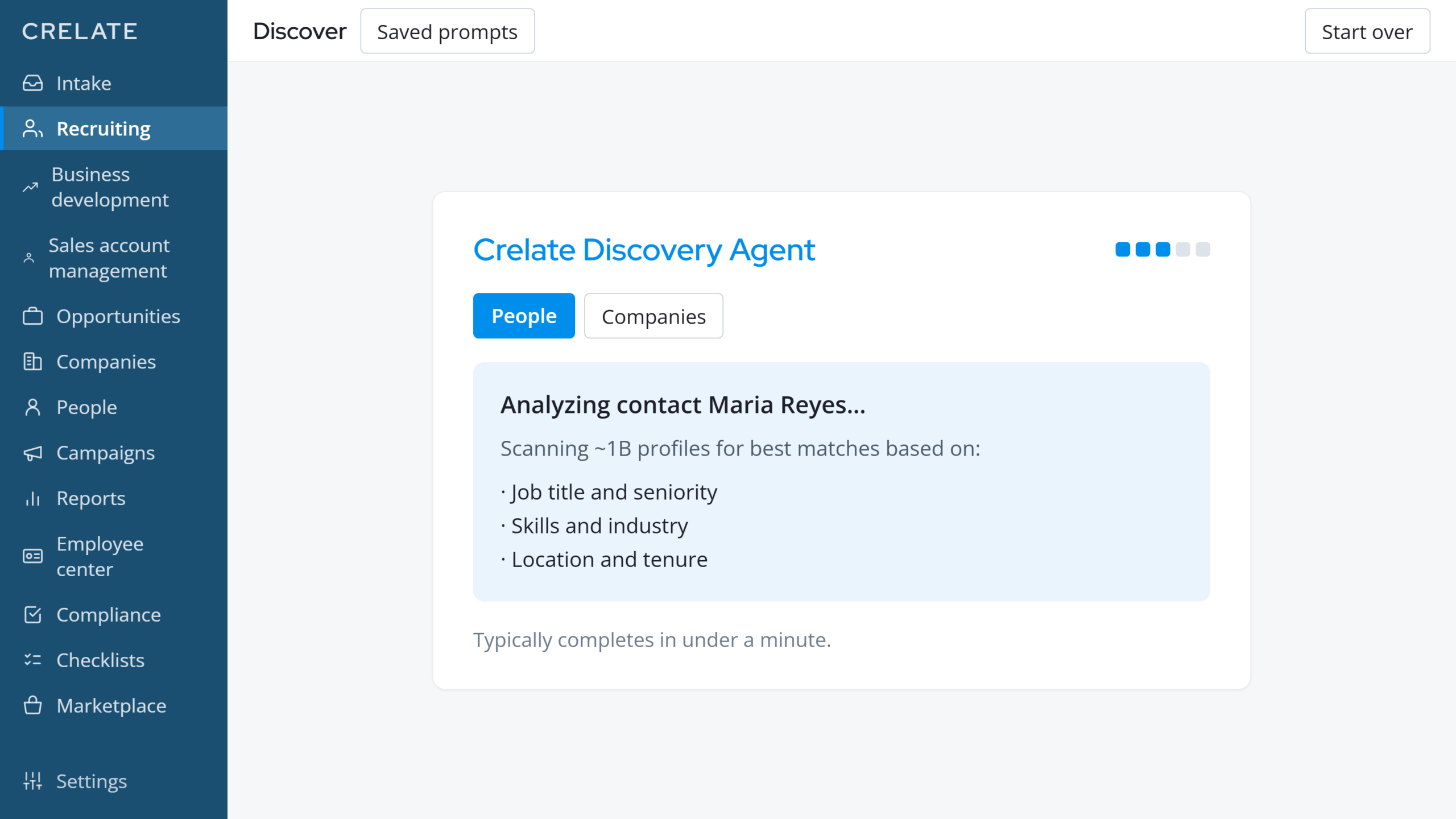 05 discovery agent running 1 scaled Discover Talent