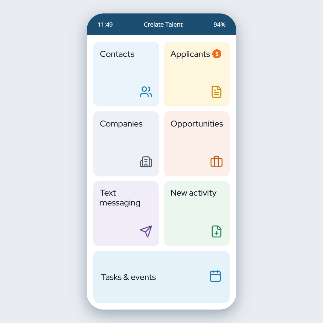 25 mobile app 1 Engage Candidates