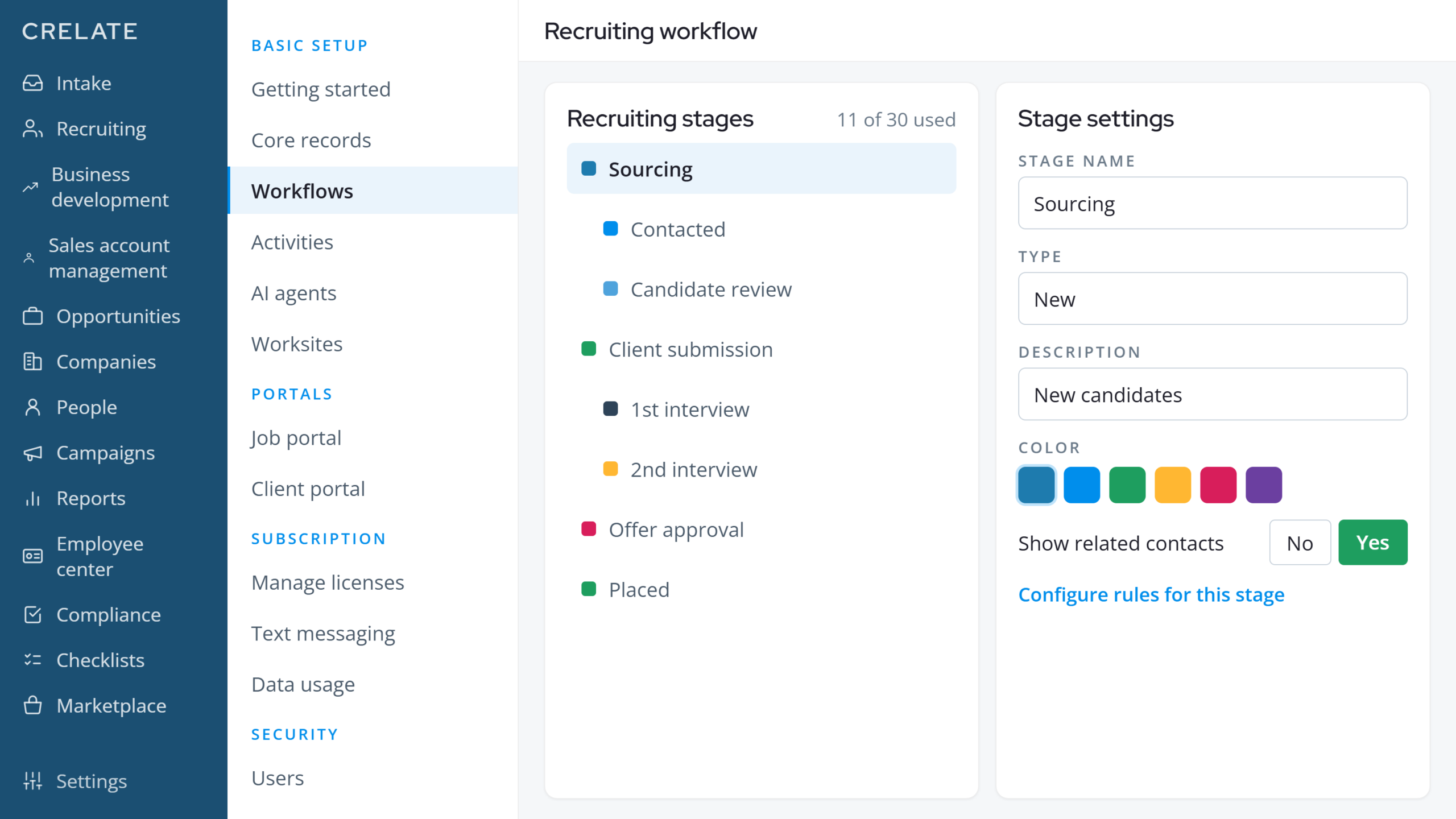 32 recruiting workflow scaled Crelate vs Ceipal