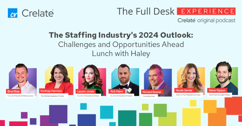 Explore the staffing industry's challenges and 2024 outlook for a comprehensive desk experience.