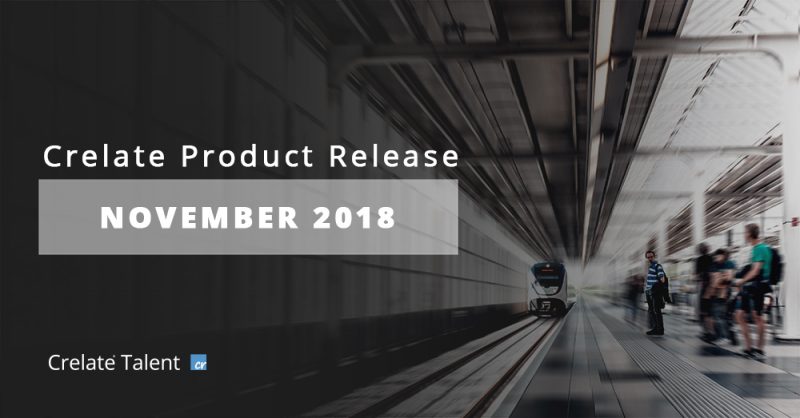 New Product Features for Crelate Recruiting Software November 2018
